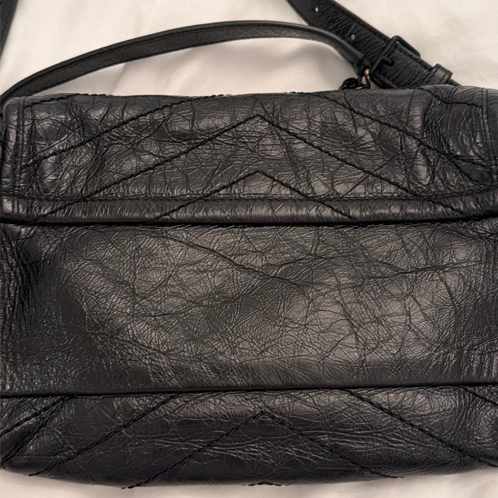 Saint Laurent Black Leather Niki Belt/Crossbody/Sling/ShoulderBag - Picture 8 of 12